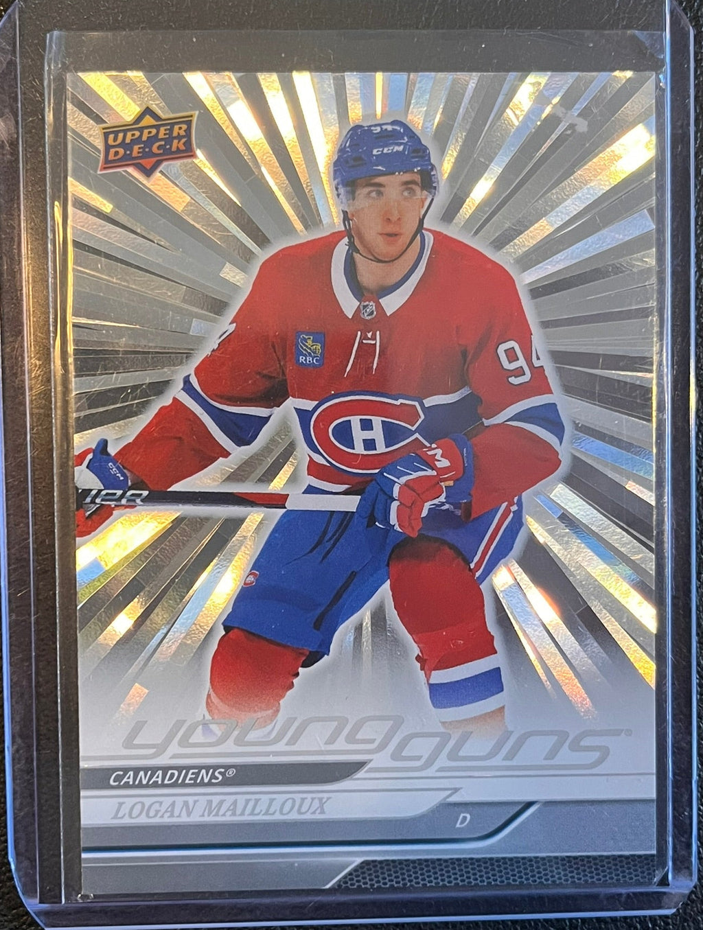 2023 - 2024 Upper Deck Series 1 - #239 Logan Mailloux Young Guns Outburst