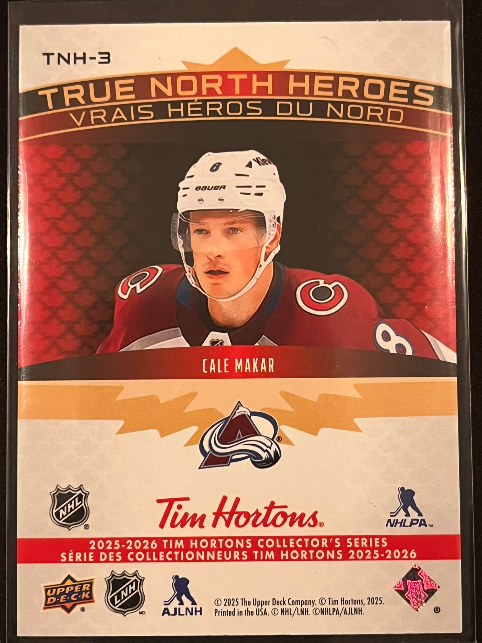 2025 - 2026 Tim Hortons Collector's Series #TNH-03 - Cale Makar