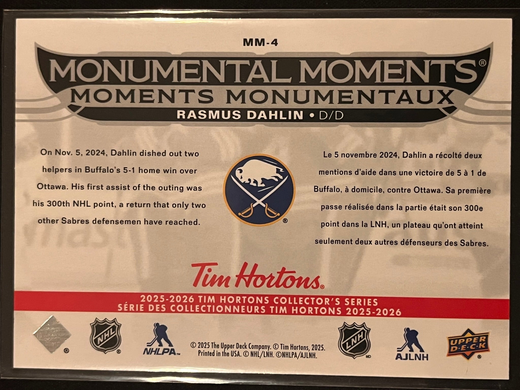 2025 - 2026 Tim Hortons Collector's Series #MM-04